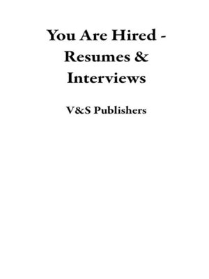 cover image of You Are Hired--Resumes & Interviews